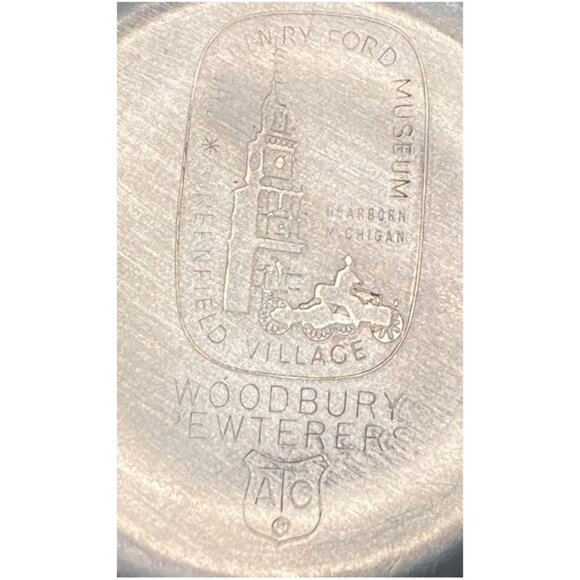 Woodbury Pewterers Henry Ford Museum Pewter Porringer Salt Cellars & Spoons - Picture 5 of 6